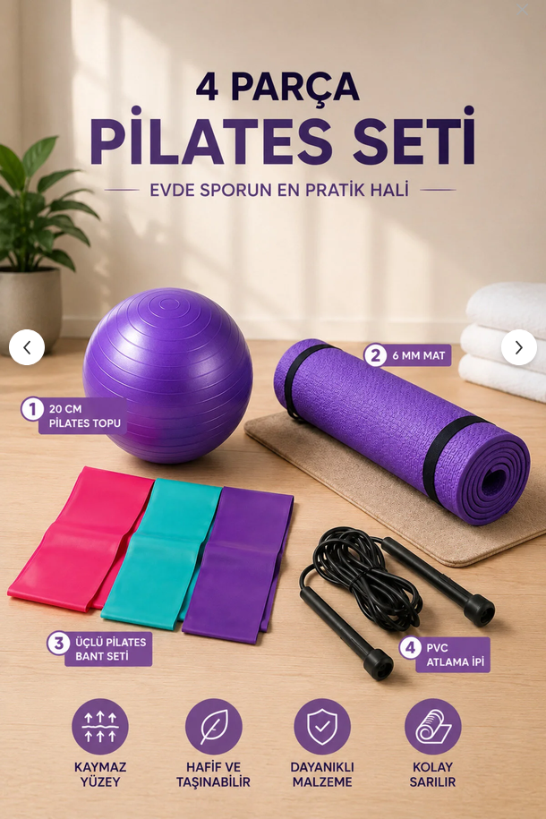 Yoga Matı ve Egzersiz Seti