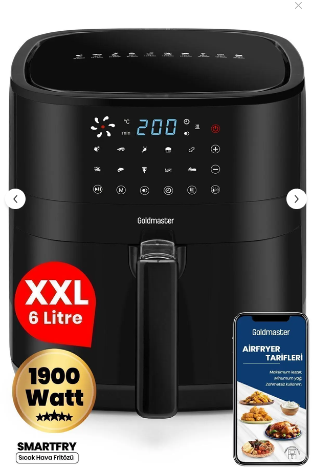 Dijital Airfryer 6 Litre